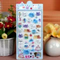 3D stereo crystal epoxy embossed cat stickers, cute cartoon children DIY decorative decals. - Birthday Cat and Dog