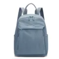 Light blue casual backpack large capacity nylon travel daypack stylish school bag for women - Glacier Blue