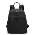 Zaino donna nero casual in nylon borsa viaggio grande capacita stile elegante moderno - Nero