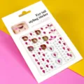Face gems eye tail styling sticker rhinestone crystal face jewels makeup festival party decor - Red Shell