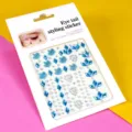 Strass autocollants pour le visage cristal bleu bijoux maquillage yeux couronne forme - Couronne Bleue