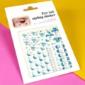 Autocollants de visage en strass pour les yeux, gemmes de maquillage queue de poisson. - Queue de Poisson Bleu