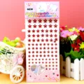 Acryl kristal strass ster stickers zelfklevend gezicht make-up feest decoratie! - Vijfsterren helderrood