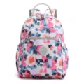 Grande zaino in nylon stampato da donna, borsa casual e leggera per i viaggi quotidiani. - Bouquet da Sogno