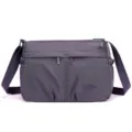 Women purple nylon crossbody shoulder bag casual multi pocket waterproof travel purse - Taro Ball Grape
