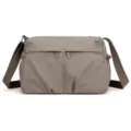Grey nylon women crossbody bag casual shoulder travel handbag waterproof multi pocket fashion - Cocoa