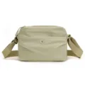 Damen lässige Nylon Umhängetasche wasserabweisend minimalistische Schultertasche hellgrün - Mokka