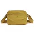 Women casual solid color nylon crossbody shoulder bag summer simple waterproof daily purse - Honey Yellow