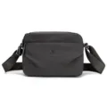 Casual minimalist nylon crossbody bag for women, stylish dark grey shoulder bag with zipper. - Rock Gray