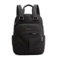 Stylish casual women black backpack with USB charging port and large capacity design. - Black