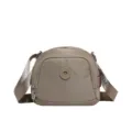 Casual nylon crossbody bag for women, lightweight commuter shoulder bag, stylish shell handbag. - Khaki