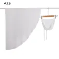 Witte chiffon sjaal en modal muts set, elegant gebogen ontwerp voor dagelijks gebruik. - 13#