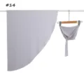 Prachtige set van 2 stuks effen chiffon lange sjaal en modal elastische muts in lichtgrijs. - Maat 14
