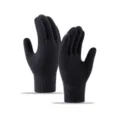 Schwarze Winter Strick-Touchscreen-Handschuhe für Herren, warme Thermosport-Fahrradausrüstung. - Einheitsgröße / Marineblau ohne Etikett