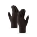 Winter warme Strick Touchscreen Handschuhe fuer Damen und Herren, dunkelbraune dicke Thermohandschuhe. - Einheitsgröße / Dunkelgrau ohne Etikett