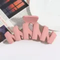 Pinza de pelo rosa mate gran pinza de tiburón para mujeres estilo diario accesorio elegante - Pinza W Rosa Ahumado