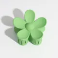 Pinza de pelo de flor verde mate para mujer, bonito gancho accesorio de peinado. - Pinza Flor Verde