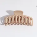 Pinza de Pelo Mate Grande Gancho Neutro para Cabello Grueso Accesorios de Estilo - Pinza de Pelo Estilo Hueso de Dragón / Marrón