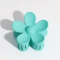 Pinza de pelo de flor azul mate para mujer, accesorio de pelo bonito y herramienta de estilo. - Pinza Flor Verde Menta