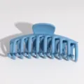 Gran pinza de pelo mate azul para mujer, elegante accesorio antideslizante para peinado diario. - Pinza de Pelo Estilo Hueso de Dragón / Azul