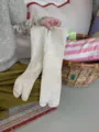 Beige split-toe socks for women, comfortable solid color tabi socks, soft cotton fabric. - One Size / Oatmeal