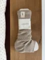 Beige chunky knit wool leg warmers cozy winter boot socks stylish slouchy knit socks warm - One Size / Linen