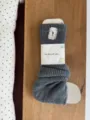 Grey thick knitted slouch socks for women, cozy winter wool leg warmers, Japanese style. - One Size / Dark Heather Gray