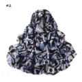 Stylish geometric color-block printed long scarf, soft and lightweight accessory. - Pattern #2