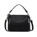 Borsa a mano da donna in vera pelle nera elegante borsa a tracolla casual nuova 2025 - Nero