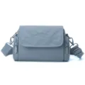 Stylish lightweight women crossbody bag minimalist casual solid color outdoor shoulder bag - Blue