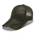 Berretto da baseball in rete verde traspirante per protezione solare estiva sport casual all'aperto. - Regolabile  54-60CM / Verde militare
