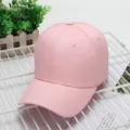 Berretto da baseball in cotone rosa per protezione solare all'aperto, cappello estivo. - Rosa