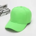 Neongrüne einfarbige Baseballcap für Damen und Herren, lässiger und vielseitiger Sonnenhut. - Verstellbar / Fluoreszierendes Grün