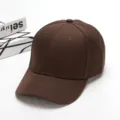 Classic brown baseball cap for men and women, spring summer outdoor casual sun protection hat. - Adjustable / Coffee