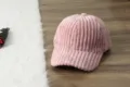 Berretto da baseball in velluto a coste rosa uomo donna, cappello caldo autunno inverno. - Regolabile / Rosa
