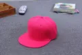 Heller rosa flacher Krempen Baseball Cap einfarbige Hip Hop Mütze für stylische Streetwear. - Verstellbar 54-58CM / Fuchsia