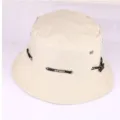 Cappello pescatore in cotone beige protezione solare estiva, copricapo casual da esterno. - Regolabile / Beige