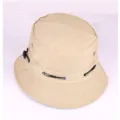 Cappello da pesca in cotone kaki classico, protezione solare traspirante per uomo e donna. - Regolabile / Kaki