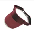 Women empty top sun hat cotton baseball cap outdoor sports anti-UV visor hat burgundy - Burgundy