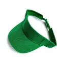 Green cotton empty-top sun visor cap, perfect for outdoor summer sports and UV protection. - Green