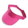 Pink cotton empty-top sun visor for women, breathable summer outdoor sports sun cap. - Rose Red