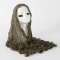 Leopard print bubble wrinkle long scarf for women, lightweight autumn winter fashion shawl. - Light Coffee Leopard