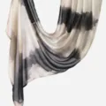 Women long printed scarf stylish sun protection fashion shawl accessory abstract black white - YW637-01