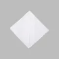 White mercerized cotton convenient headscarf for women, soft, elastic, and stylish. - 65x23cm / White