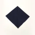 Close-up detail of navy blue mercerized cotton stretch Muslim women hijab headscarf. - 68*68 / Navy Blue (6#)
