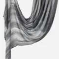 Long foulard dégradé gris pour femme, châle léger et élégant, écharpe mode polyvalente. - 2#Gris