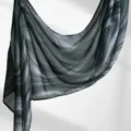 Women rayon printed long scarf abstract marble shawl stylish versatile daily wear accessories - YW472-01
