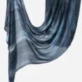Damen blauer Farbverlauf Viskose langer Schal modisches Kopftuch Accessoire Artikel SKU - Blau