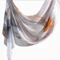 Chic rayon printed long scarf for women, ethnic style floral shawl, versatile fashion accessory. - YW487-01