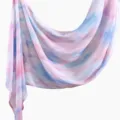Women fashion long modal tie dye scarf stylish abstract printed shawl versatile drape accessory - YW490-01